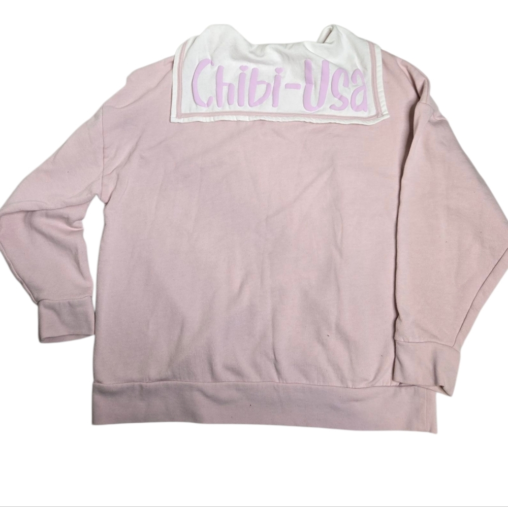 SAILOR MOON Her Universe Chibi-Usa schoolgirl‎ collar sweater sweatshirt XL - Picture 5 of 11